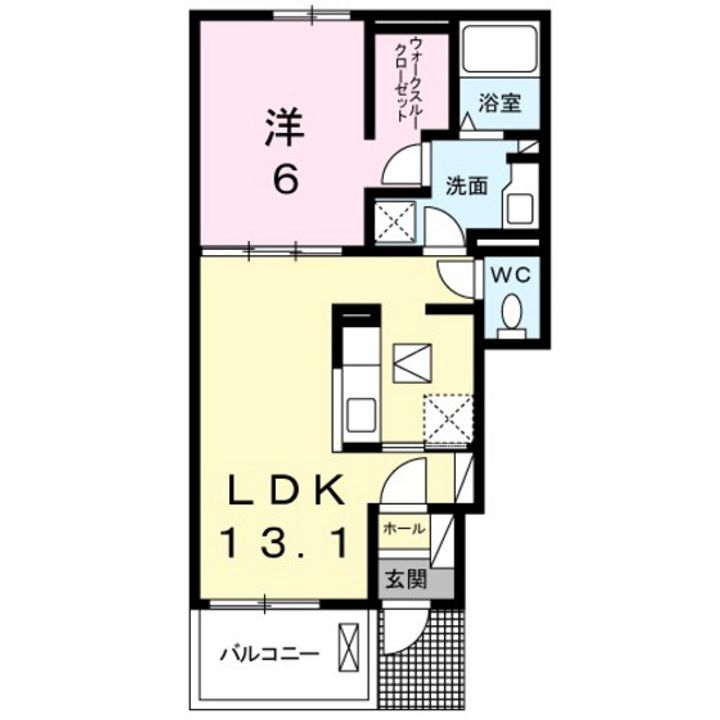 ソレイユ松崎 Aの間取り