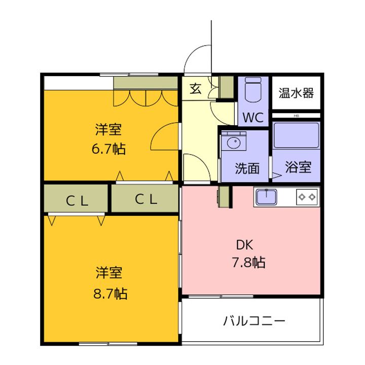 センジュの間取り
