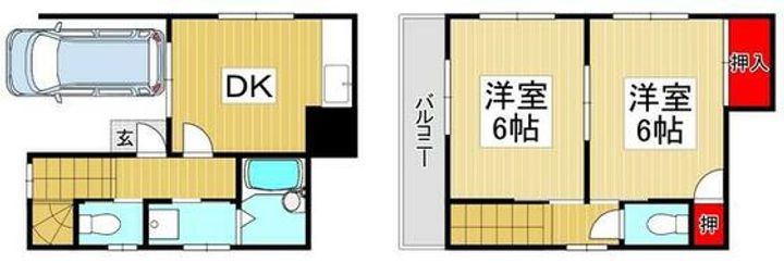 埼玉県戸田市笹目1(一戸建)の賃貸物件の間取り