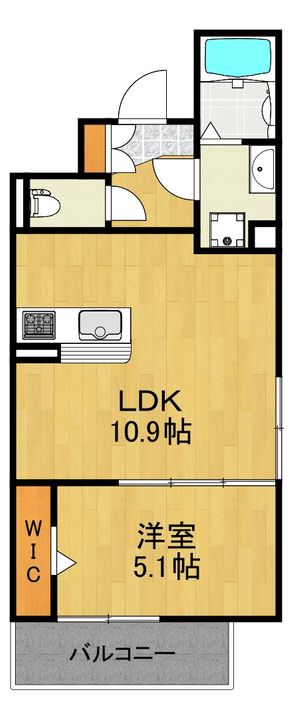 神奈川県川崎市中原区木月3(アパート)の賃貸物件の間取り