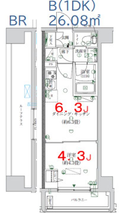 東京都墨田区押上3(マンション)の賃貸物件の間取り