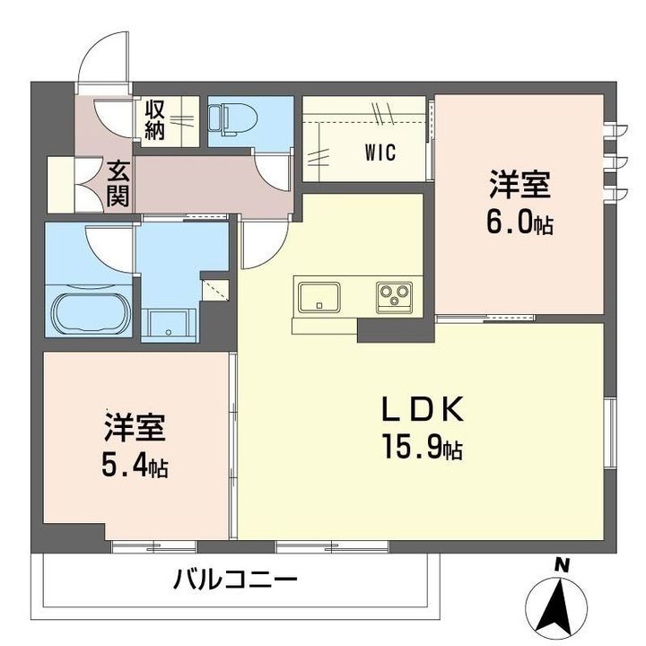 トルシーヌ下落合の間取り