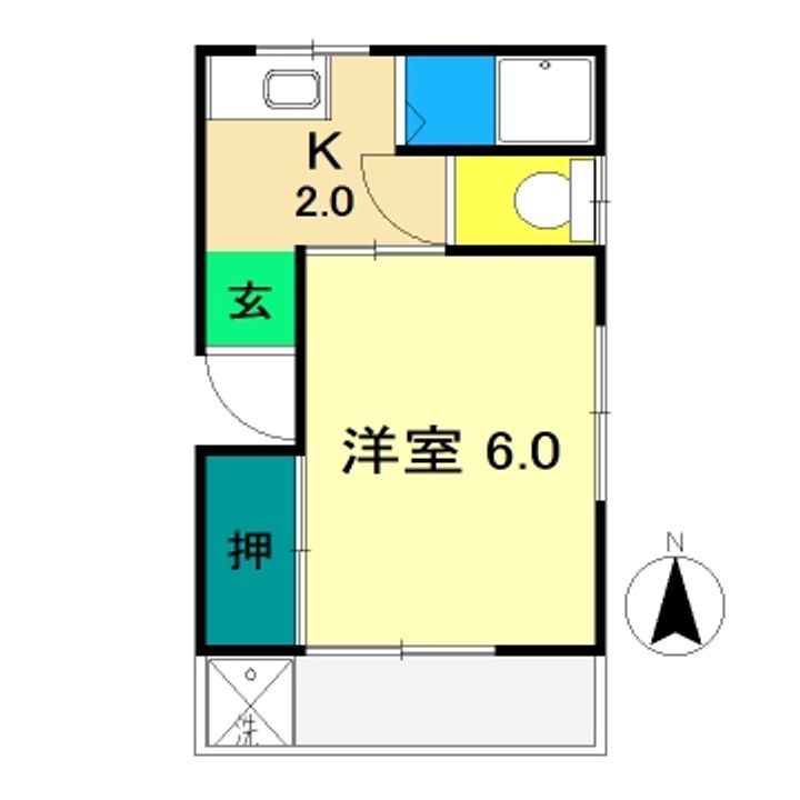 コーポラス若松の間取り