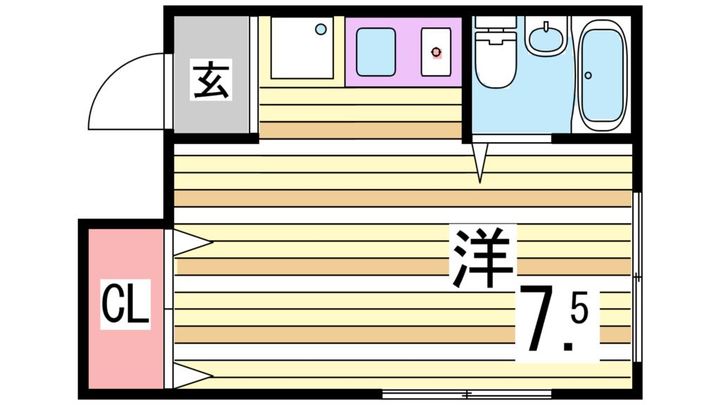 キャンパス2000須磨天神の間取り