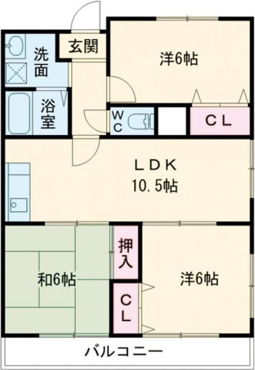 大阪府枚方市出屋敷元町1(マンション)の賃貸物件の間取り