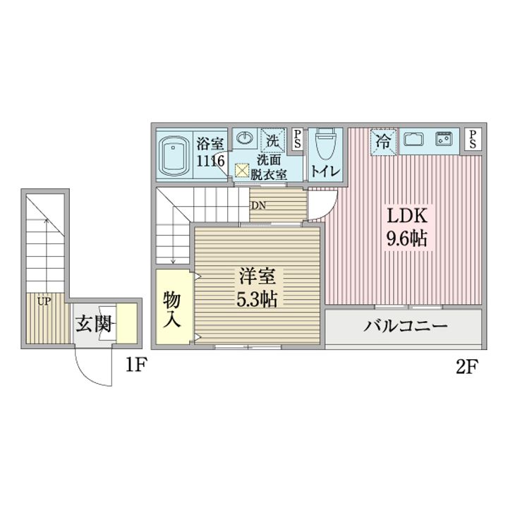 RAY COASTの間取り