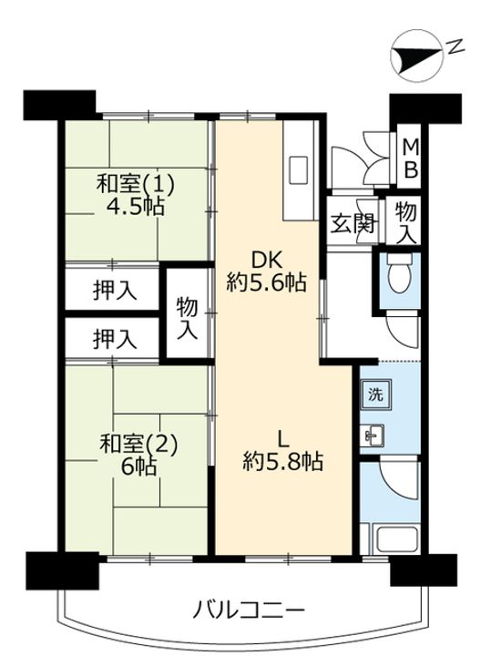 UR向島の間取り
