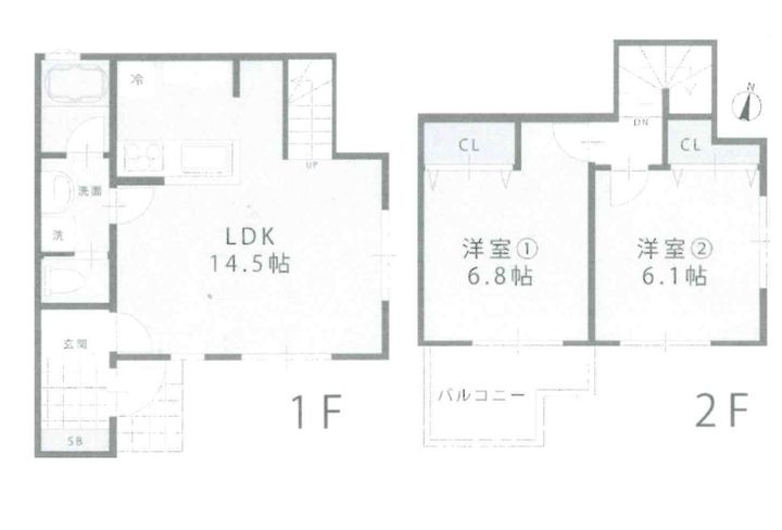 神奈川県横浜市旭区川島町(一戸建)の賃貸物件の間取り