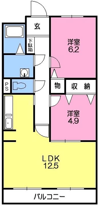 プリメール金谷の間取り