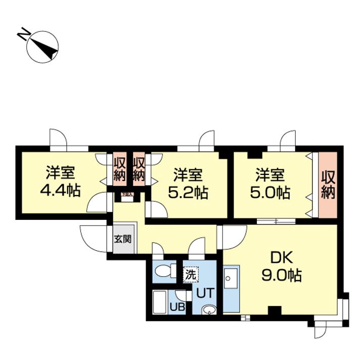 CASA秋桜の間取り
