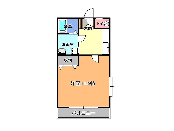 栃木県宇都宮市吉野1(アパート)の賃貸物件の間取り