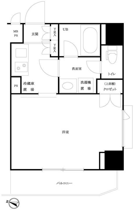 ルーブル市ヶ谷の間取り