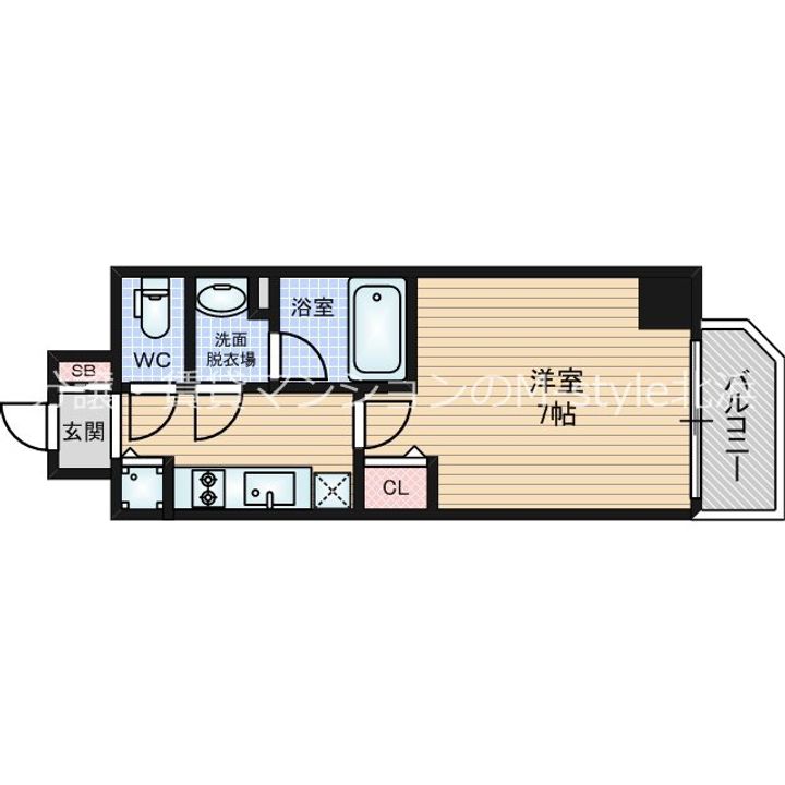 プレサンス堺筋本町駅前シェルの間取り