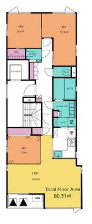 東京都江東区北砂3(マンション)の賃貸物件の間取り
