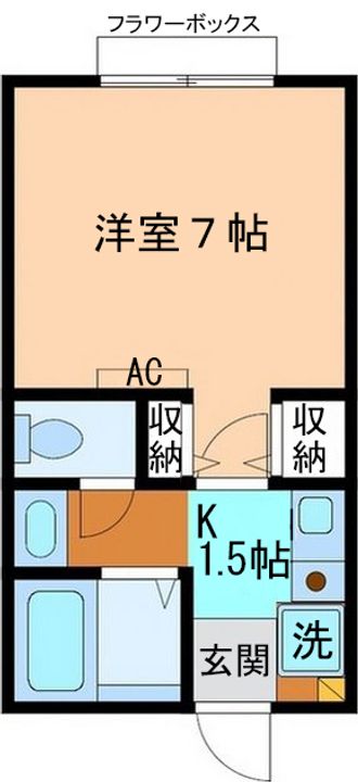 SJウッドハウス B棟の間取り