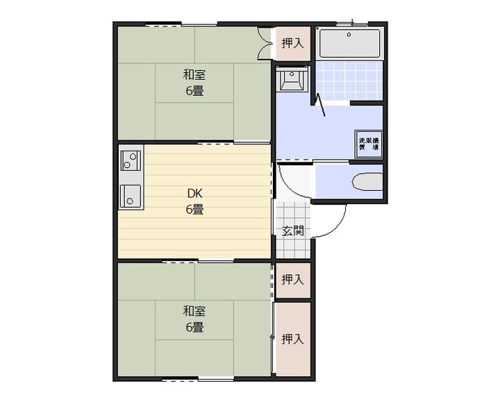 サンシャインハラAの間取り