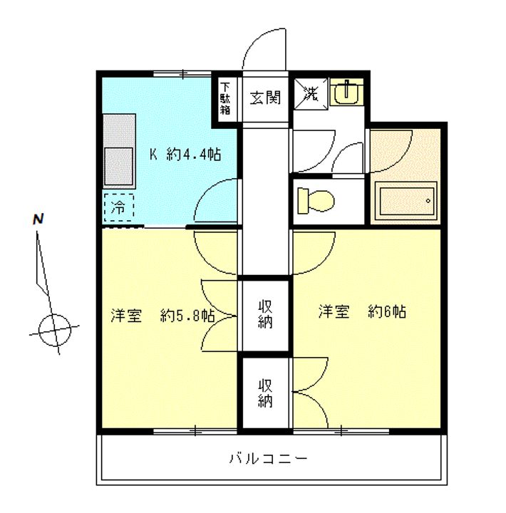 シーダーコート府中の間取り