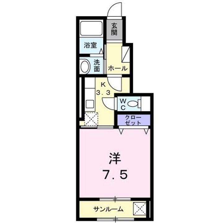 ジュエル ハピネスT.Tの間取り