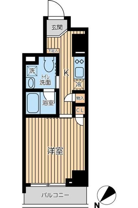 東京都台東区蔵前2(マンション)の賃貸物件の間取り