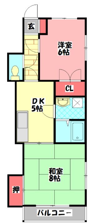 エヒメマンションの間取り