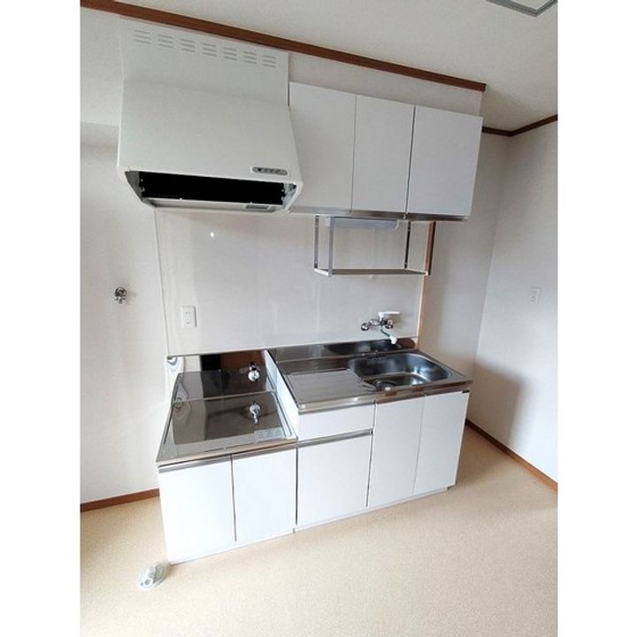 福島県郡山市田村町徳定字下河原(アパート)の賃貸物件のキッチン