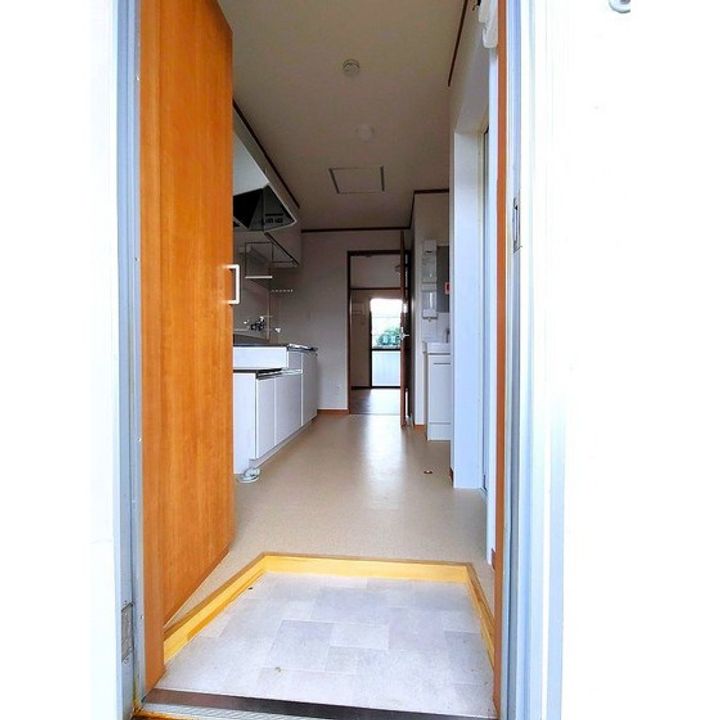 福島県郡山市田村町徳定字下河原(アパート)の賃貸物件の玄関