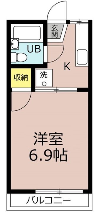 埼玉県鶴ヶ島市大字脚折(アパート)の賃貸物件の間取り