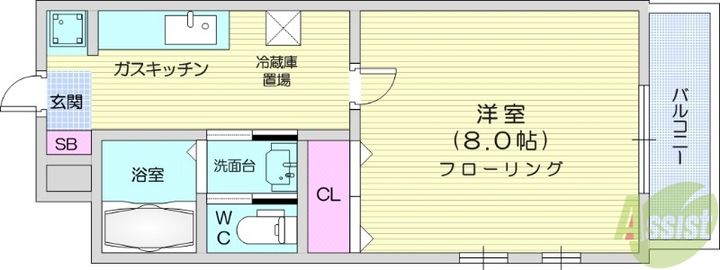 グランシティ黒松の間取り