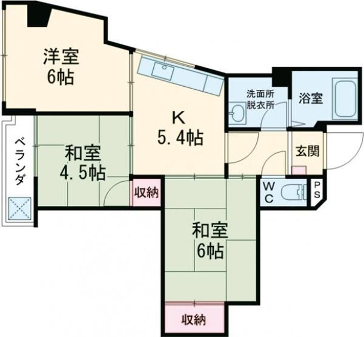 NE1コーポの間取り