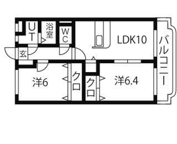 栃木県小山市東城南1(マンション)の賃貸物件の間取り