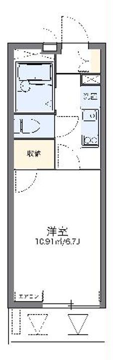レオパレスアベニール IIの間取り