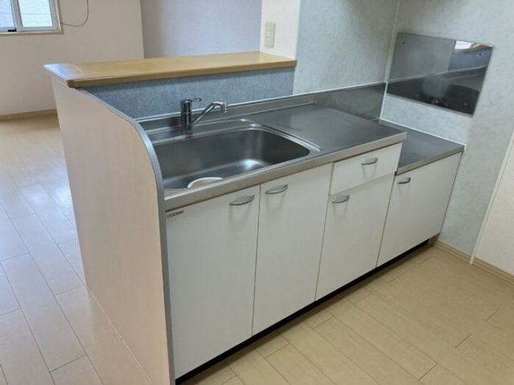 福島県いわき市四倉町上仁井田字北姥田(アパート)の賃貸物件のキッチン