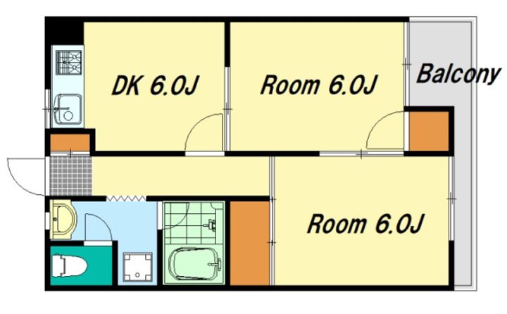 広島県広島市東区牛田新町3(マンション)の賃貸物件の間取り