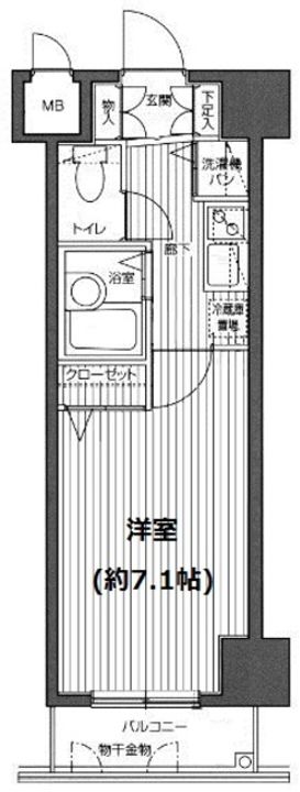ガラ・ステージ麻布十番の間取り