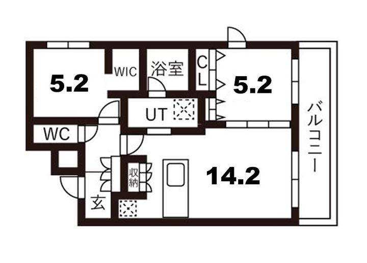 ピオネロ恵庭IVの間取り