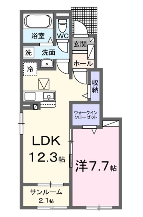 リ・ソレイユの間取り