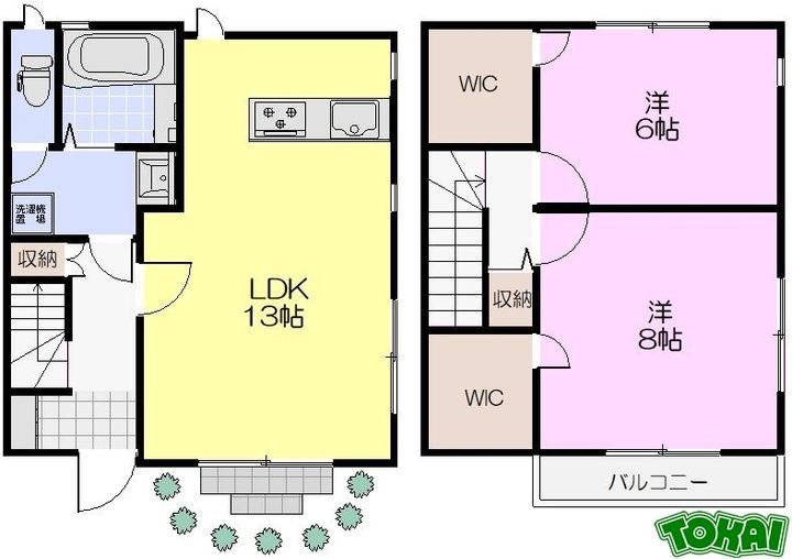 T-HOUSEの間取り