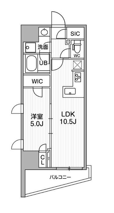 東京都品川区東大井3(マンション)の賃貸物件の間取り