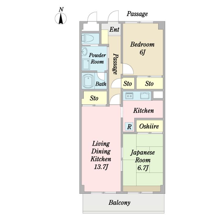 KM2マンションの間取り