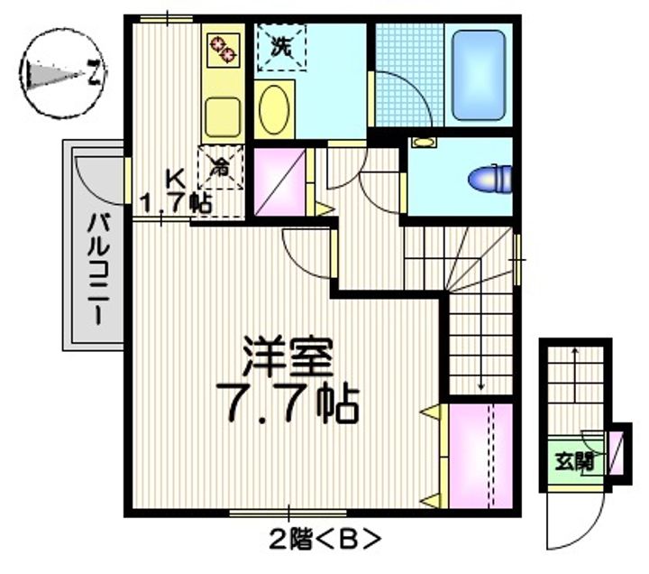 東京都中野区南台4(アパート)の賃貸物件の間取り