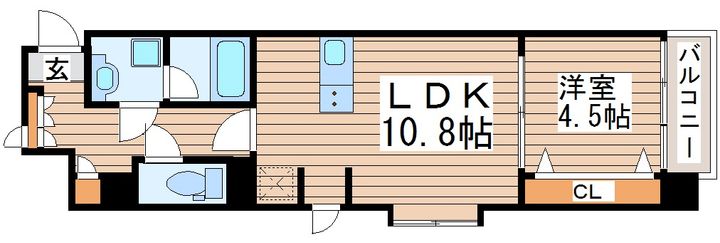 コンフォートEXE連坊ステーションの間取り