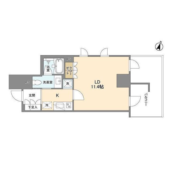 東京都千代田区麹町3(マンション)の賃貸物件の間取り