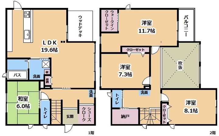 滋賀県大津市青山4(一戸建)の賃貸物件の間取り