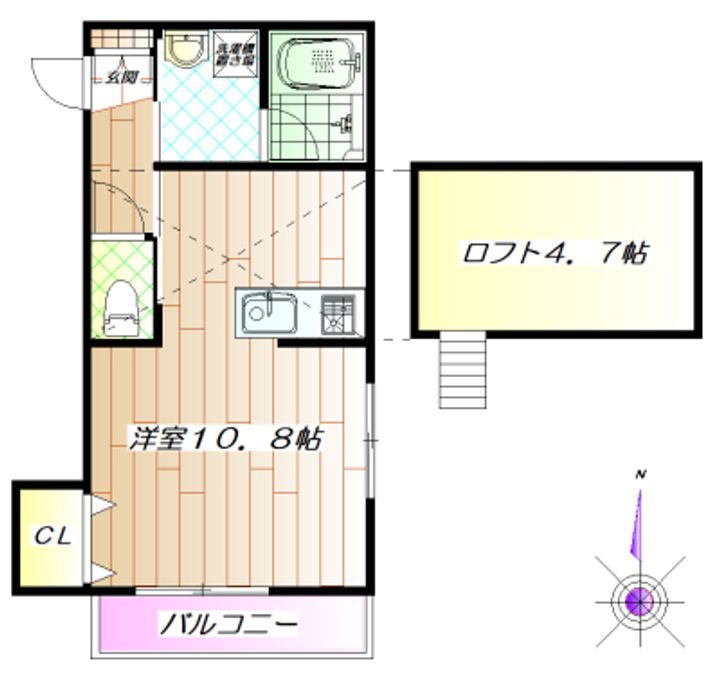 東京都板橋区徳丸5(アパート)の賃貸物件の間取り