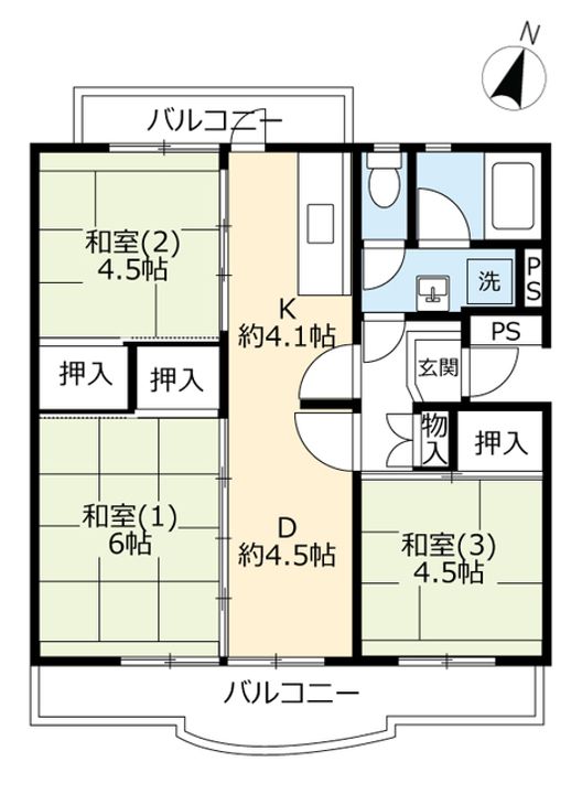 UR落合の間取り