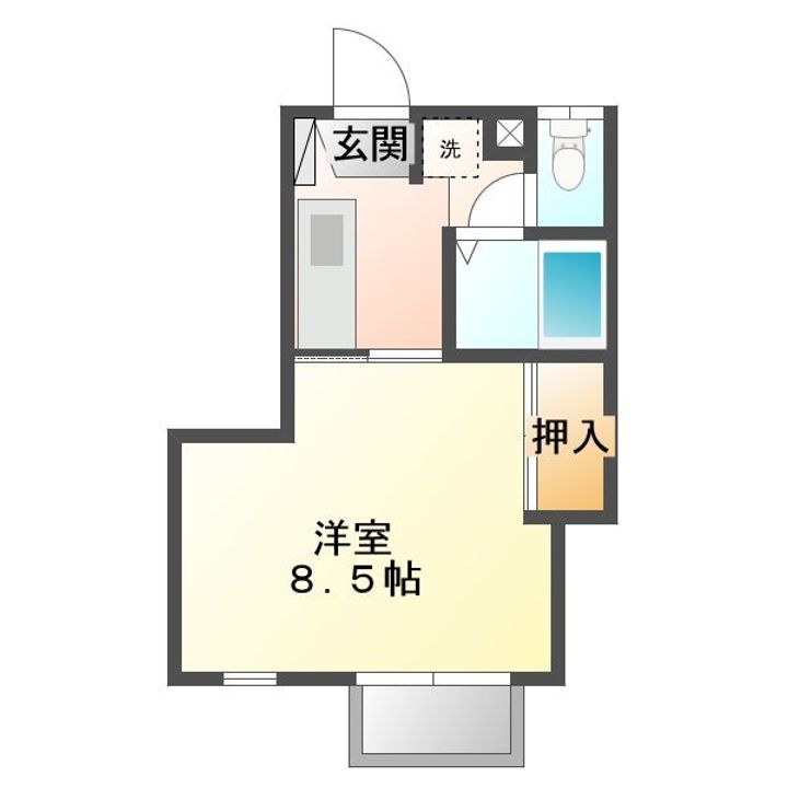 パディコート(ゼロ賃貸)の間取り