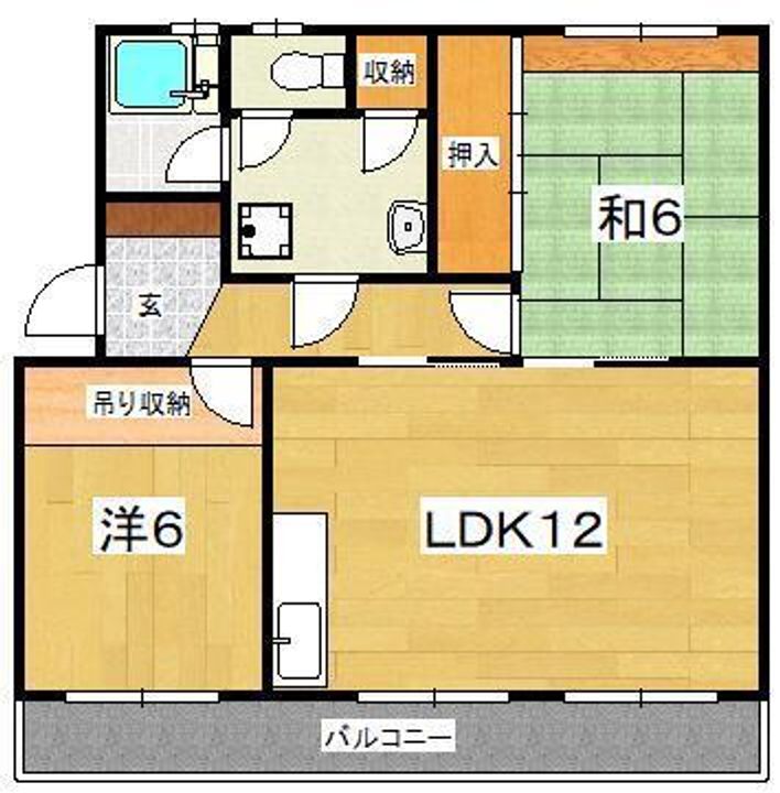 ハイツ中山の間取り