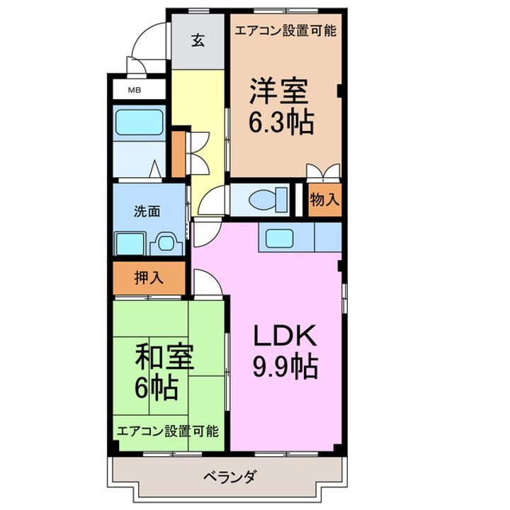 フォレストサイドK-Iの間取り
