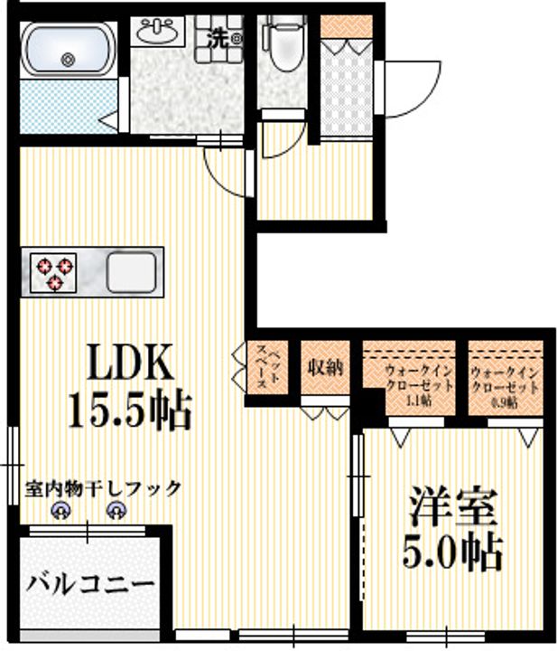 東京都杉並区阿佐谷南3(マンション)の賃貸物件の間取り
