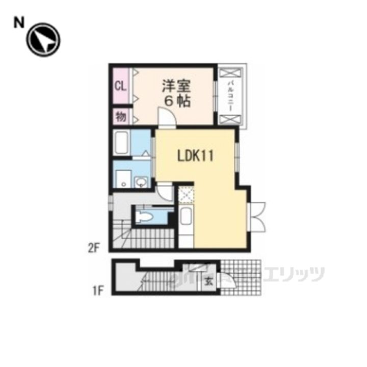 サニーヒル参番館の間取り